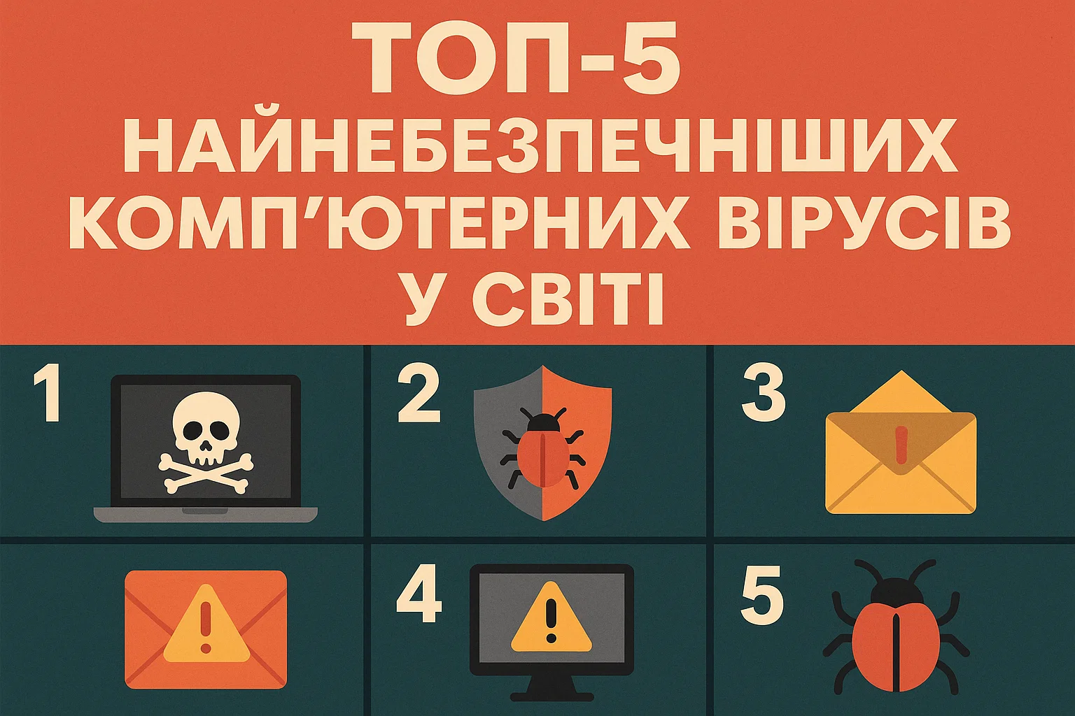 ТОП-5 вірусів