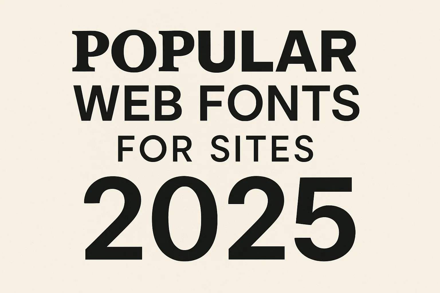 Популярні шрифти