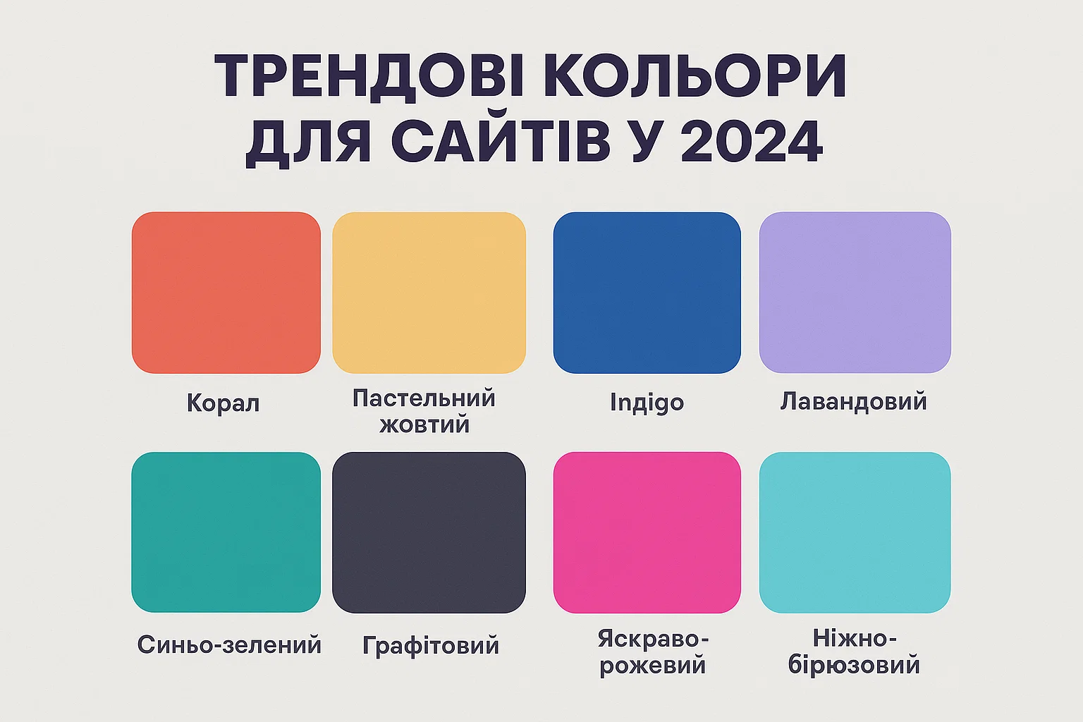 Трендові кольори